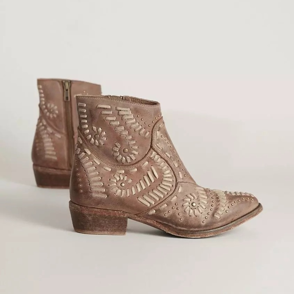 Matisse Fiesta bootie western tooled leather style cowboy boot NFR